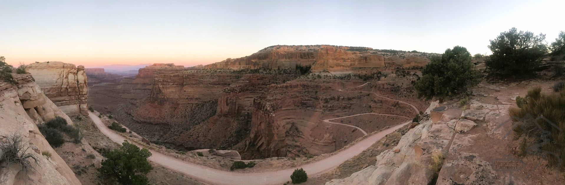 Shafer Trail Viewpoint, Island in the Sky, Canyonlands National Park, Utah 