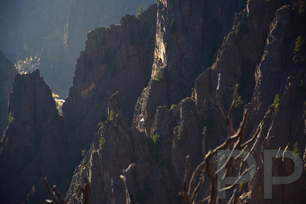 Tomichi Point, Rock Spires, River, Sunrise, Black Canyon of the Gunnison National Park,