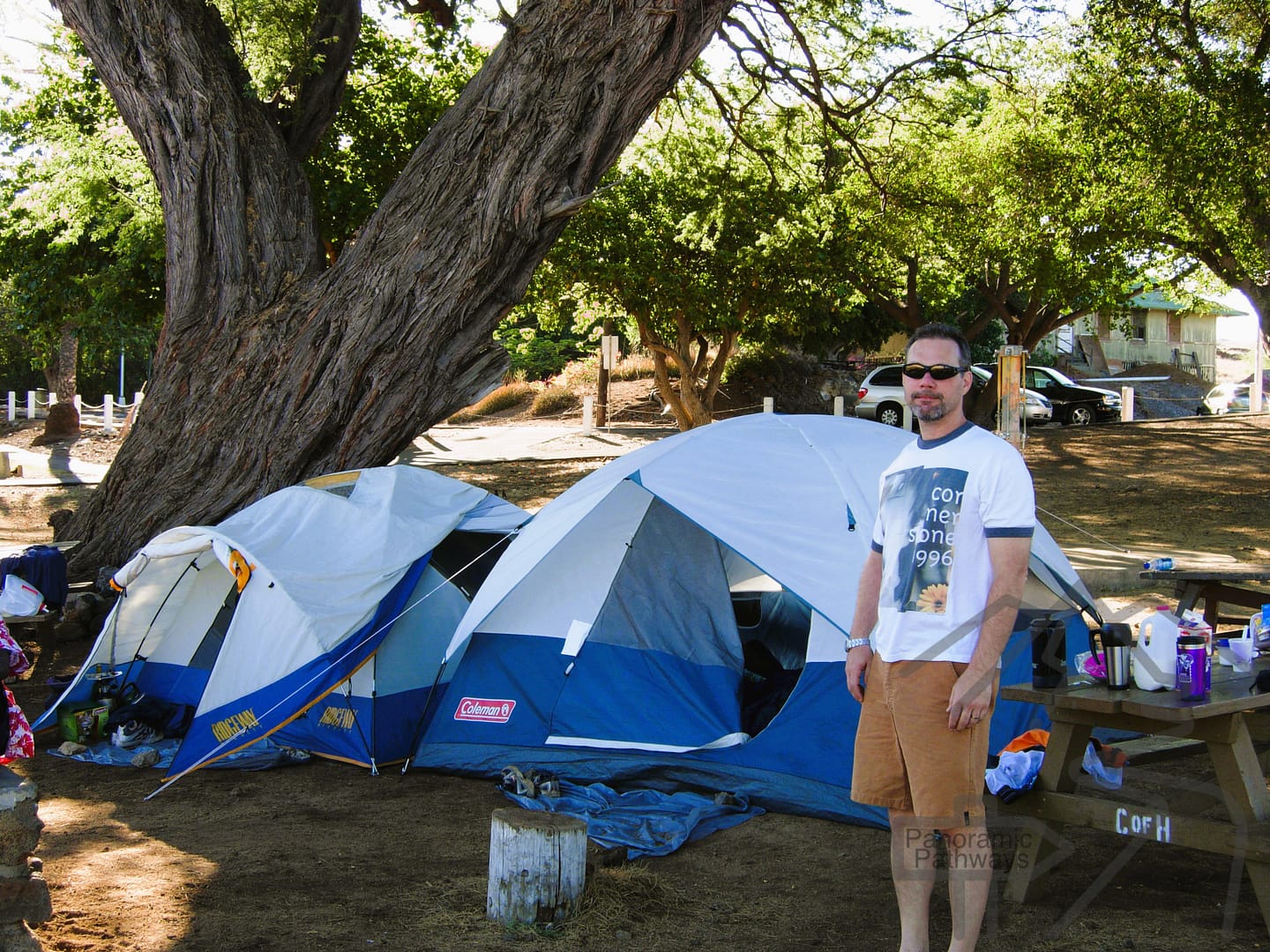 Tent Camping, Family Travel, Honolulu, Hawaii