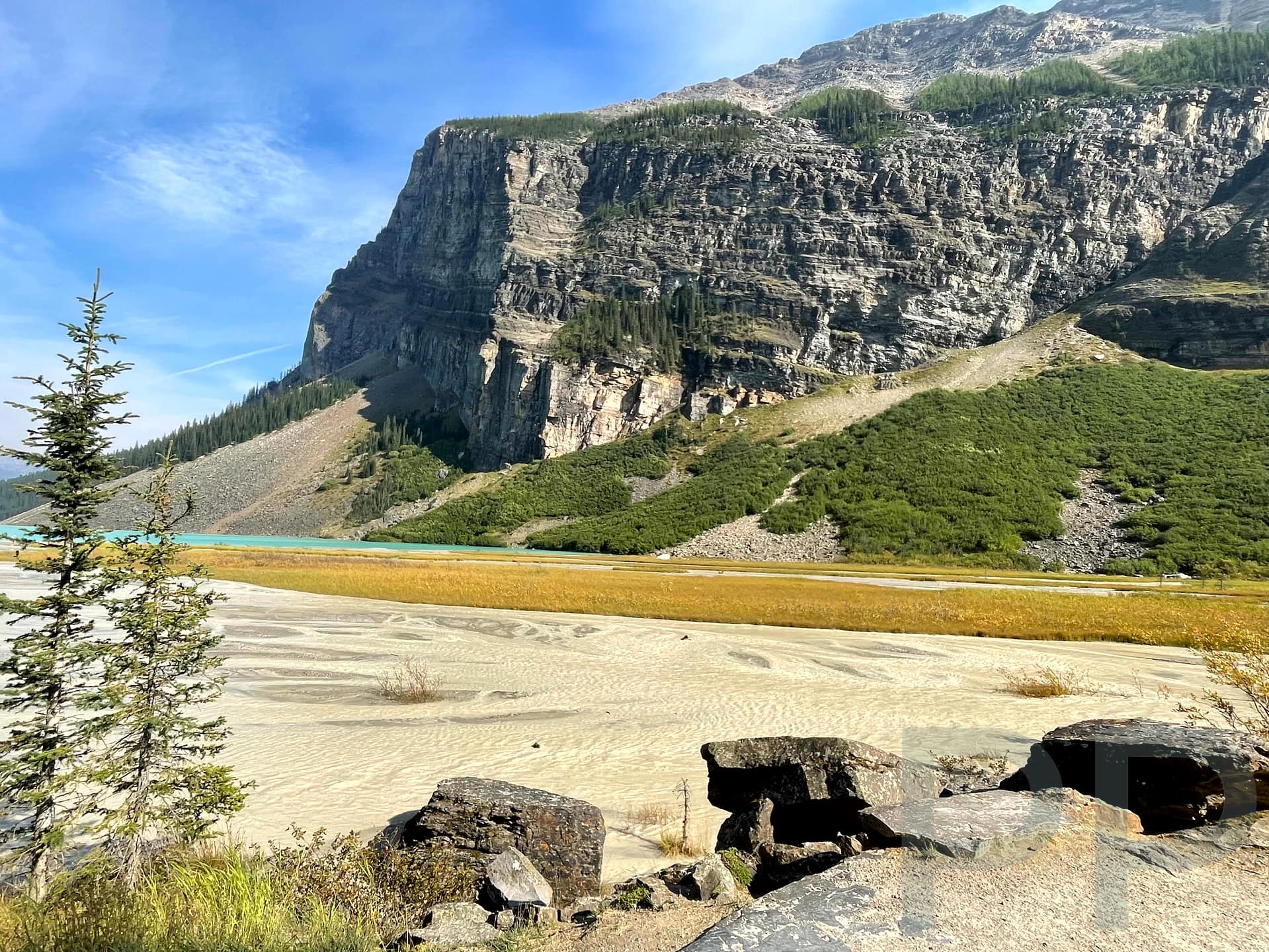 Lake Louise glacial melt Banff National Park Alberta CA 