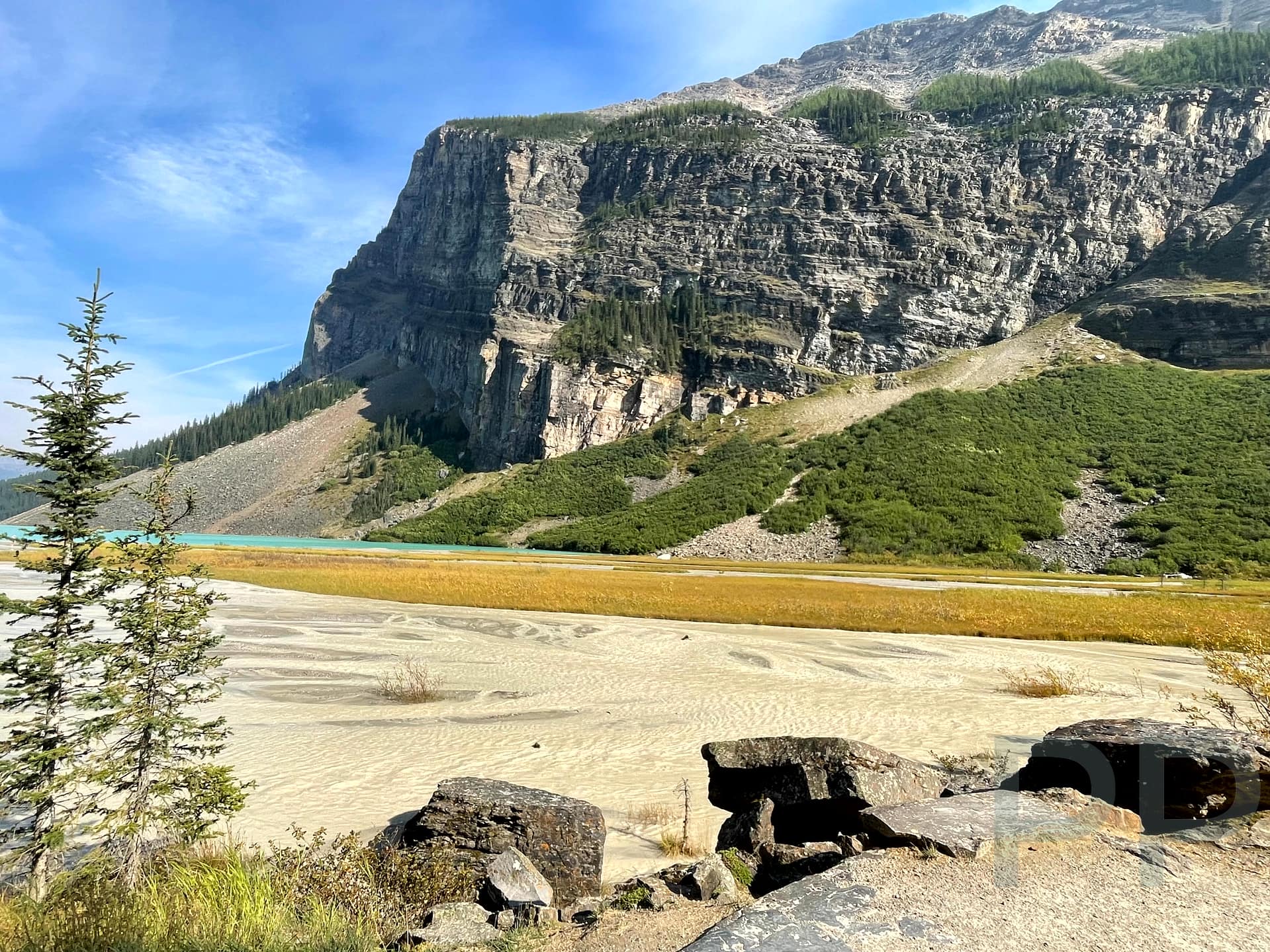 Lake Louise glacial melt Banff National Park Alberta CA 