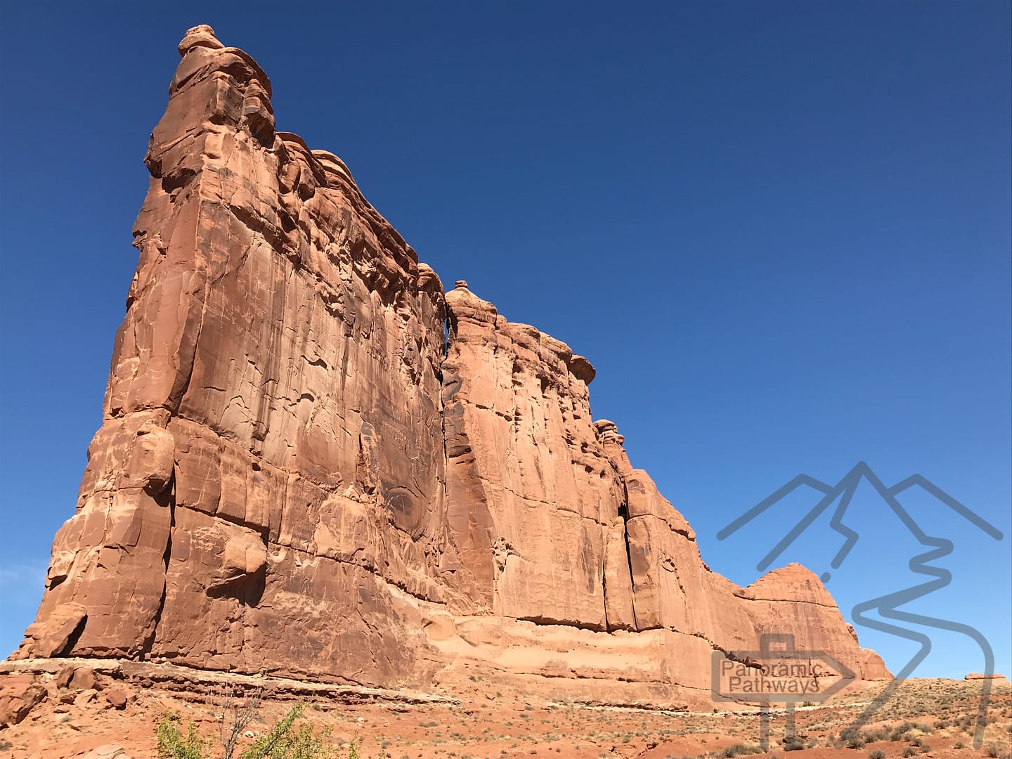 Tower of Babel Rock Formation, Sandstone, Arches National Park, Utah, USA