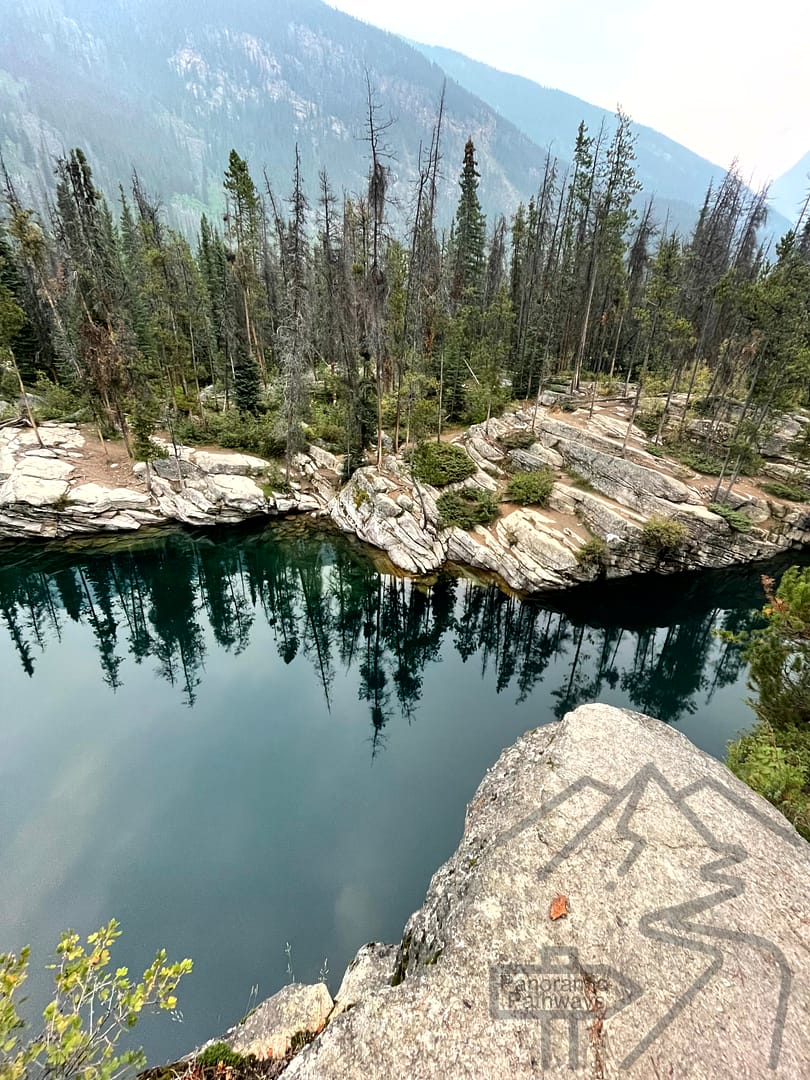 Horseshoe Lake Cliffs Swimming Hole Diving Icefields Parkway Jasper National Park 