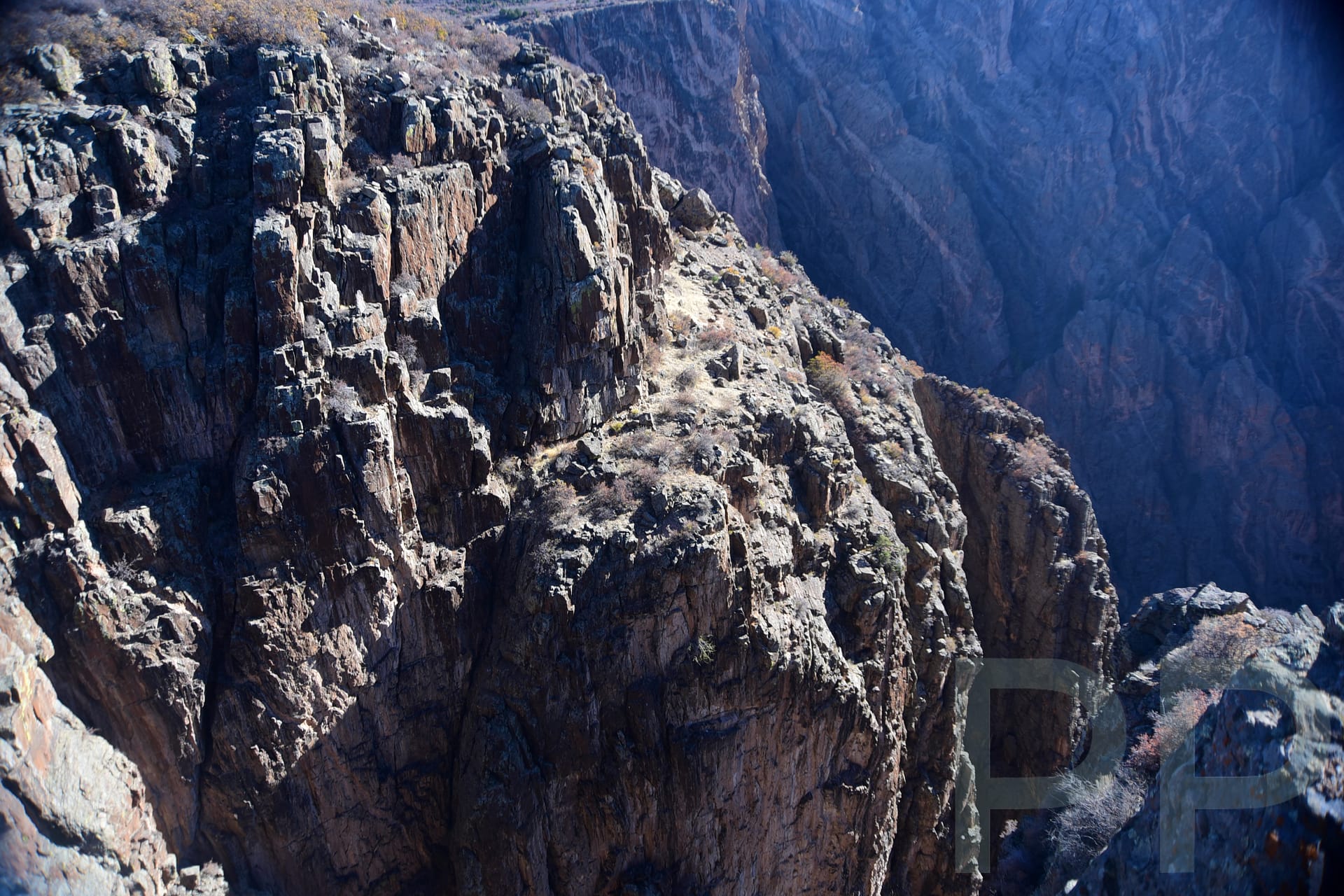 Cross-Fissures View, South Rim, Black Canyon of the Gunnison National Park