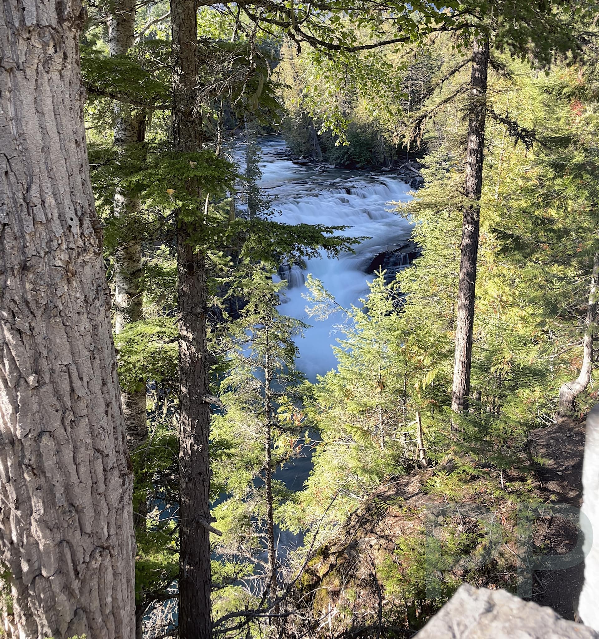 McDonald Falls along Going-to-the-Sun Road in Glacier National Park, Montana