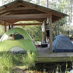 Overnight shelter in Okefenokee, GA