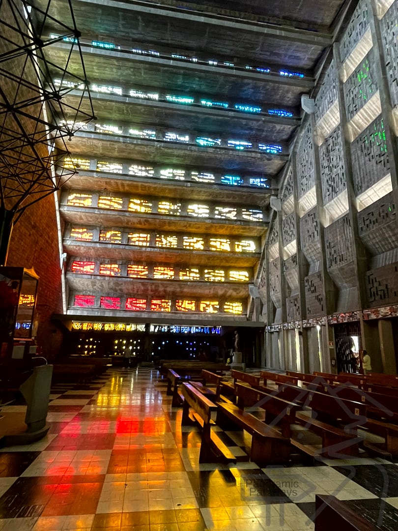 Interior Iglesia El Rosario Holy Rosary Church Liberty Plaza San Salvador