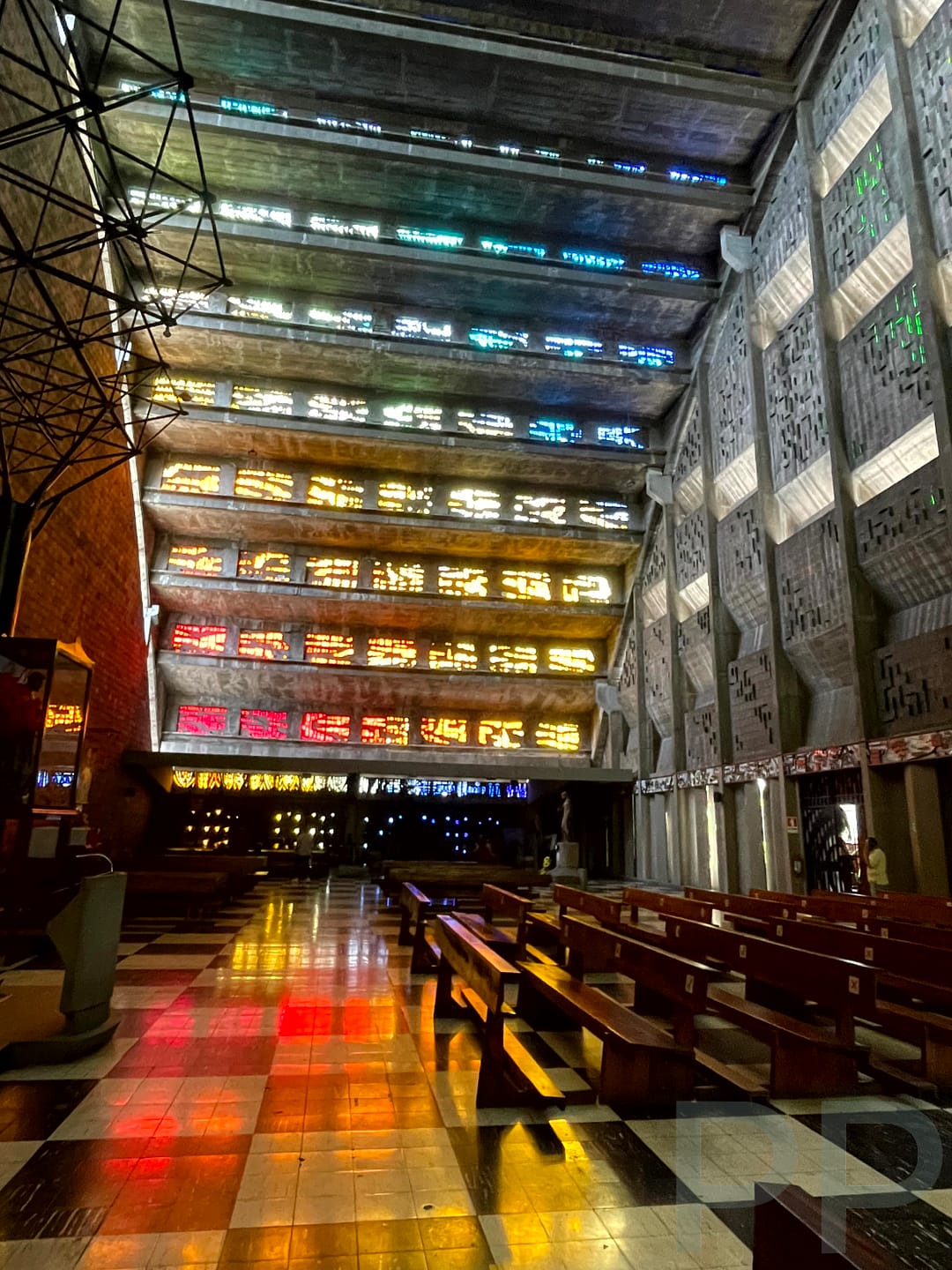 Interior Iglesia El Rosario Holy Rosary Church Liberty Plaza San Salvador