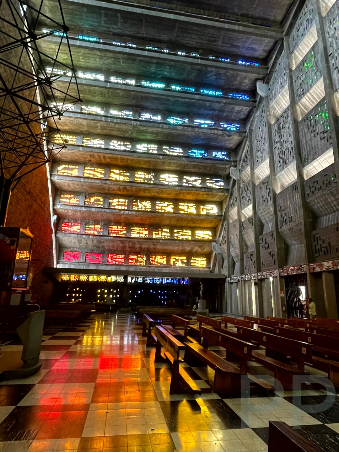 Interior Iglesia El Rosario Holy Rosary Church Liberty Plaza San Salvador