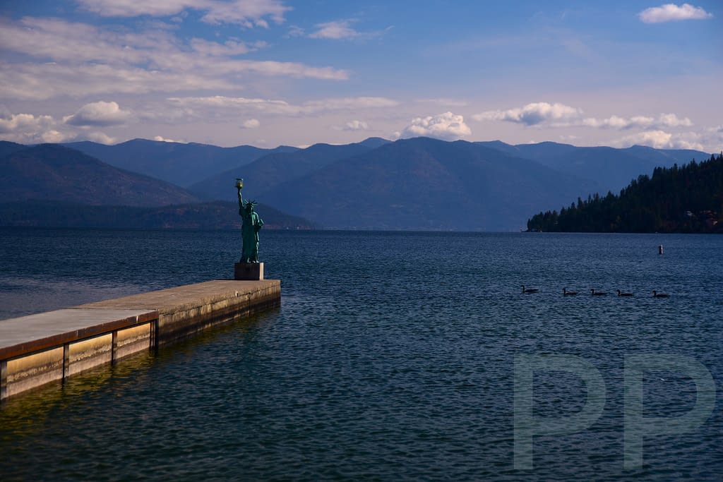 Lake Pend Oreille, Views, Mountains, Statue of Liberty, Sandpoint, Idaho