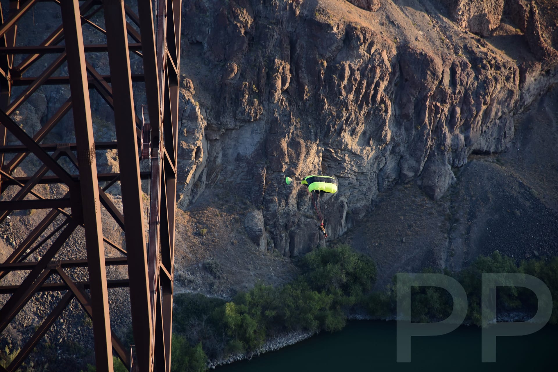 BASE Jump, Perrine Memorial Bridge, Twin Falls, Idaho
