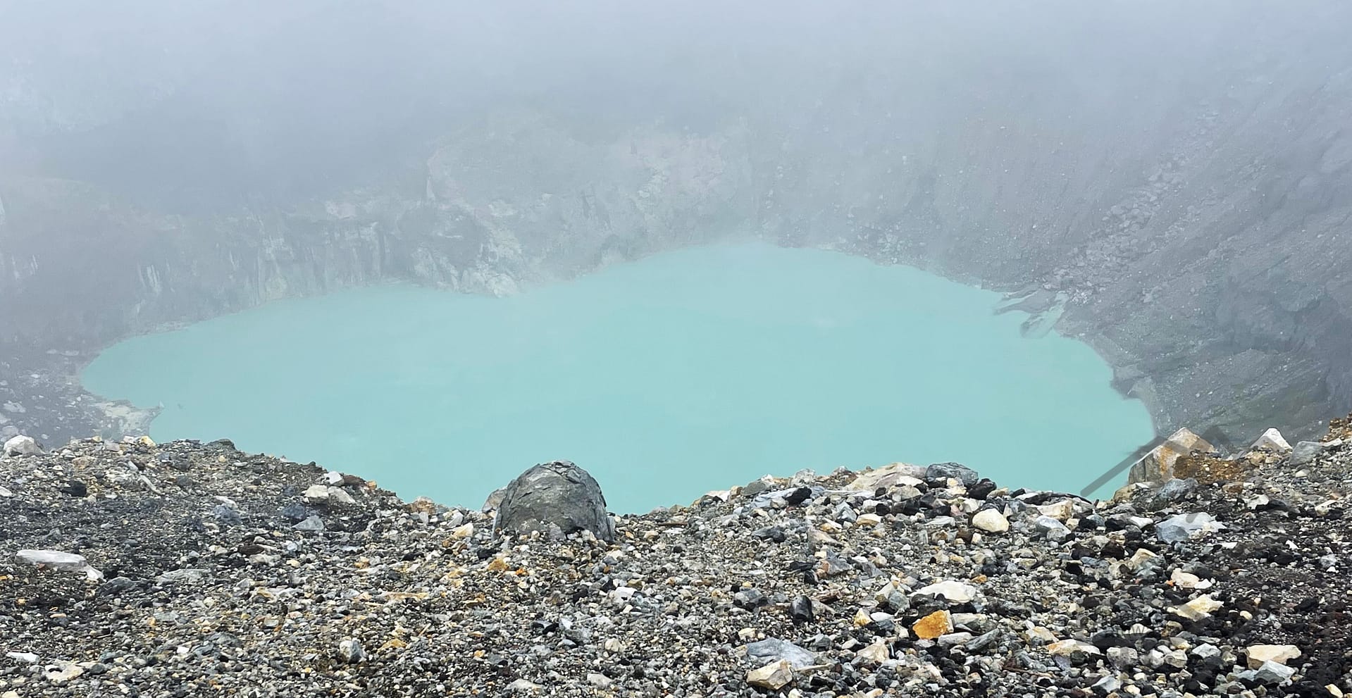 Caldera, Pool, Santa Ana Volcano, Cerro Verde National Park, El Salvador