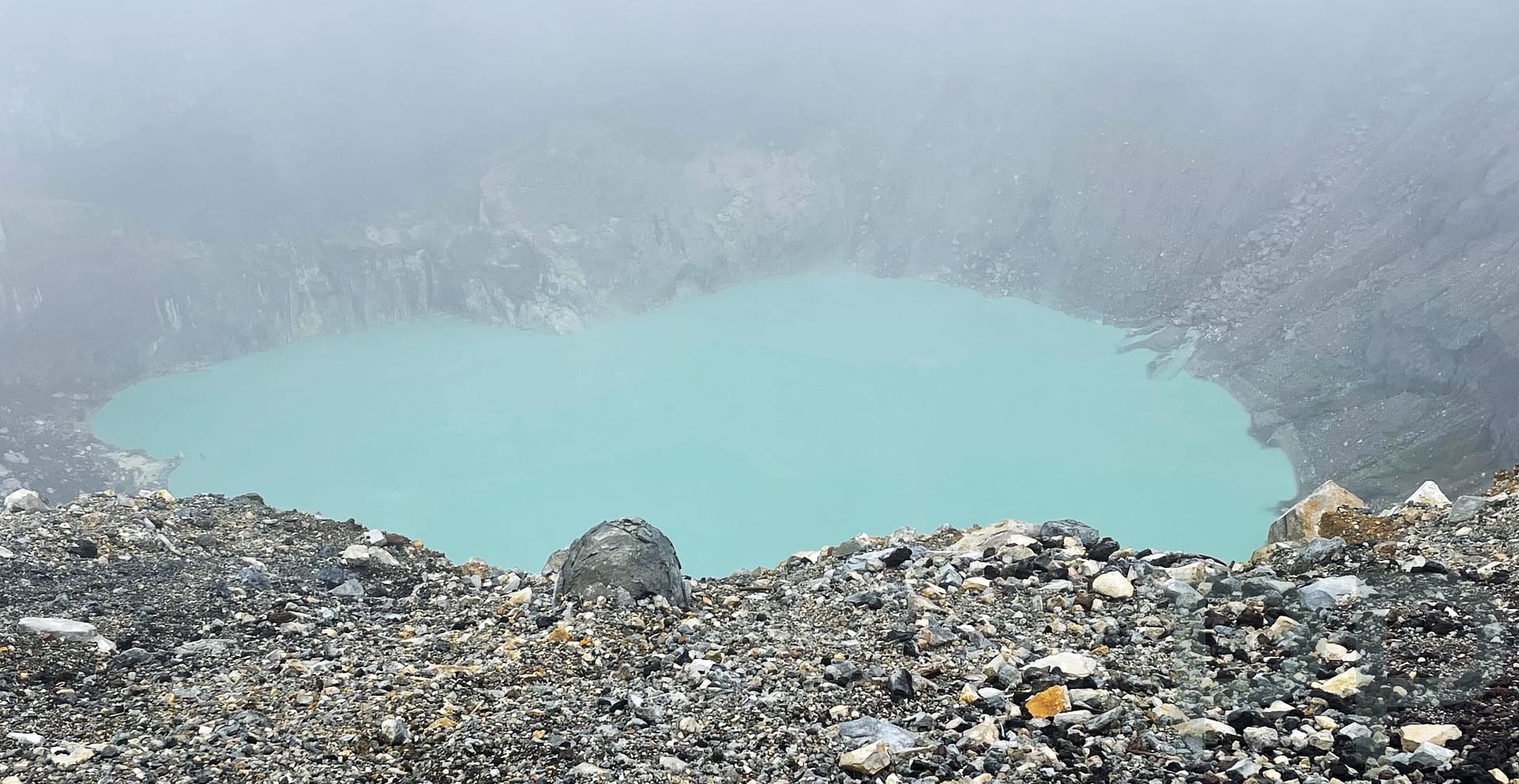 Caldera, Pool, Santa Ana Volcano, Cerro Verde National Park, El Salvador