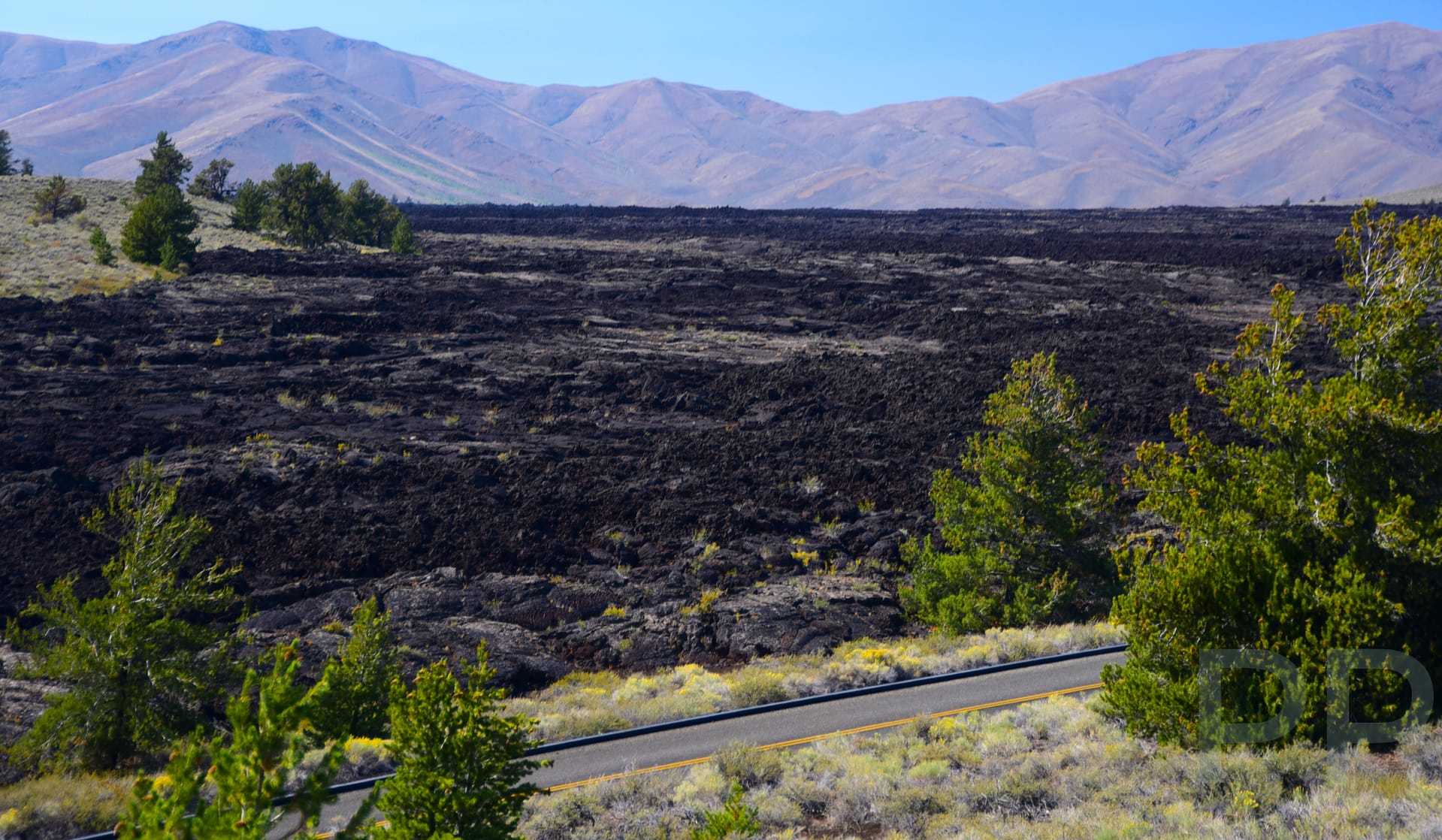 Big Sink from Broken Top Loop Trail, Craters of the Moon National Monument and Preserve, ID