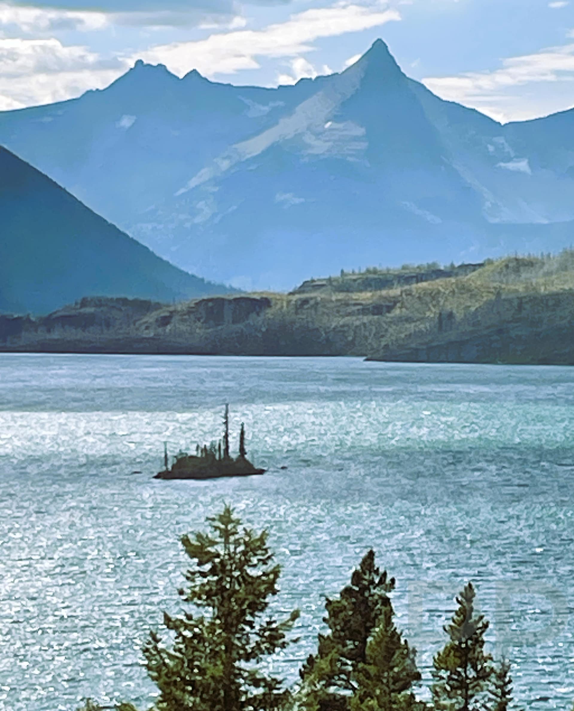 Wild Goose Island in St. Mary Lake along Going-to-the-Sun Road in Glacier National Park