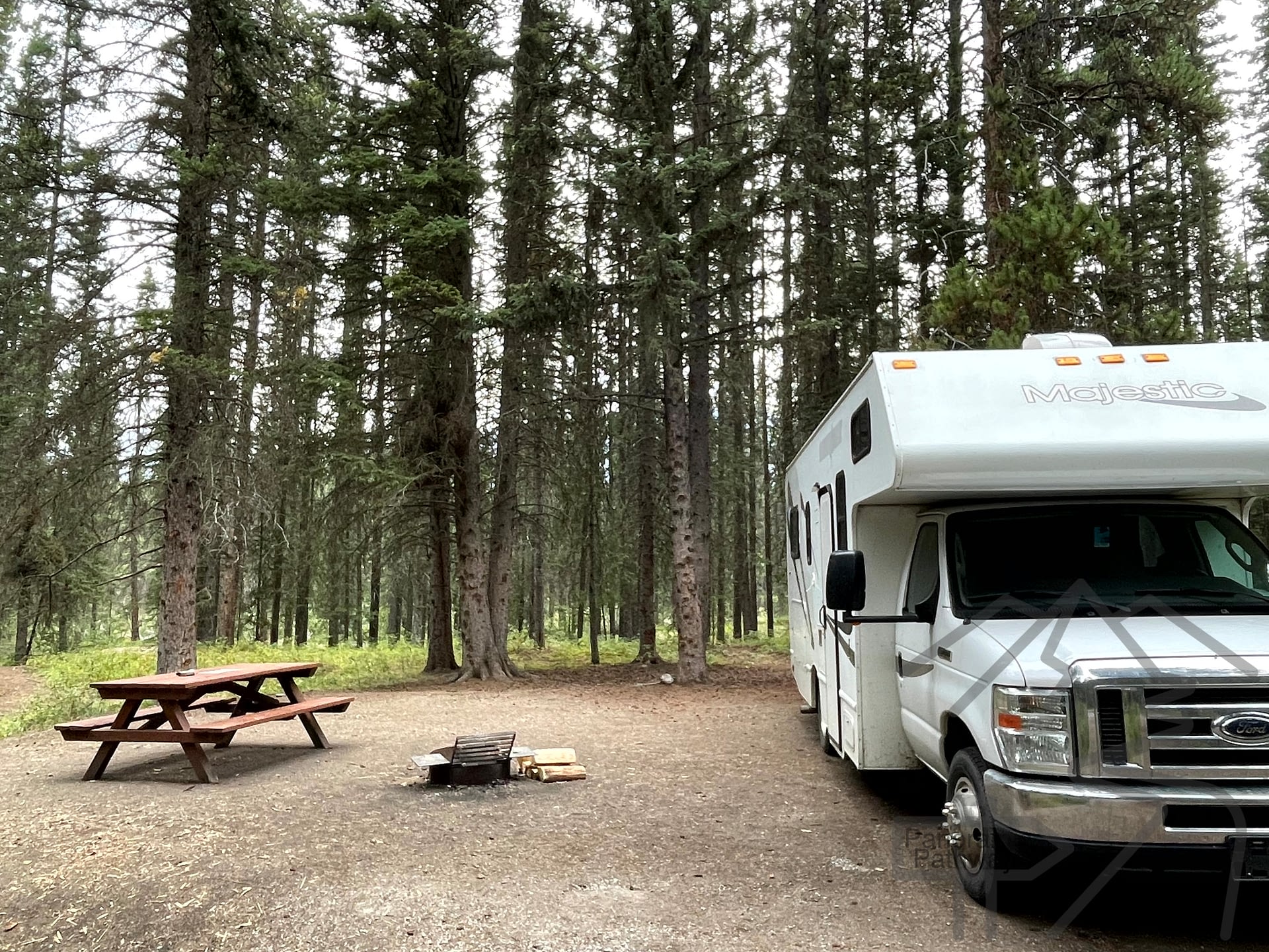 Johnston Canyon Campground Site 65 Banff National Park Alberta CA