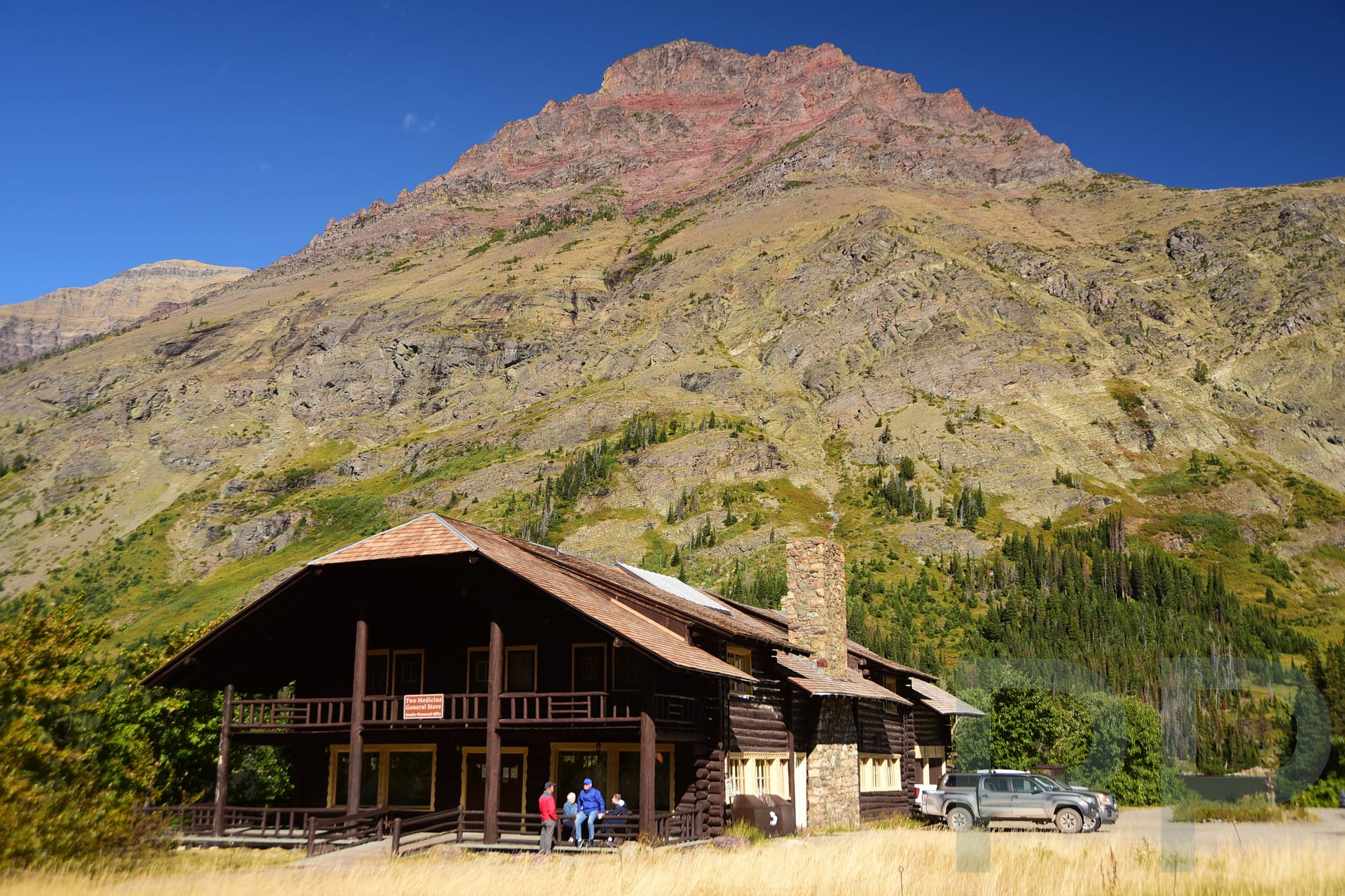 Historic Two Medicine General Store near Two Medicine Lake in Glacier National Park