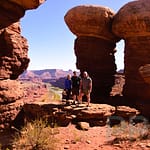 Secret location, NAVTECH tour, View, Colorado River, Large Mushroom Rocks, Canyonlands