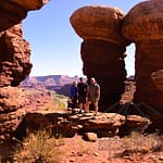 Secret location, NAVTECH tour, View, Colorado River, Large Mushroom Rocks, Canyonlands