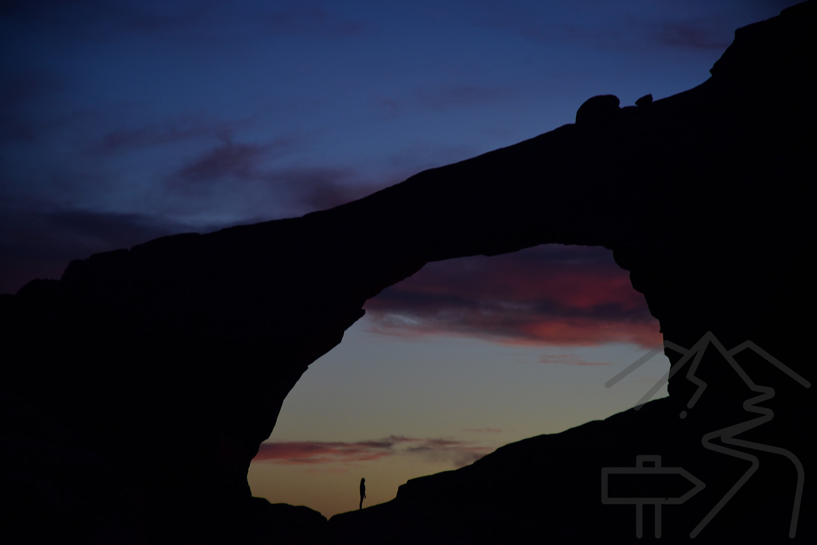 Skyline Arch as seen from Devils Garden Campground