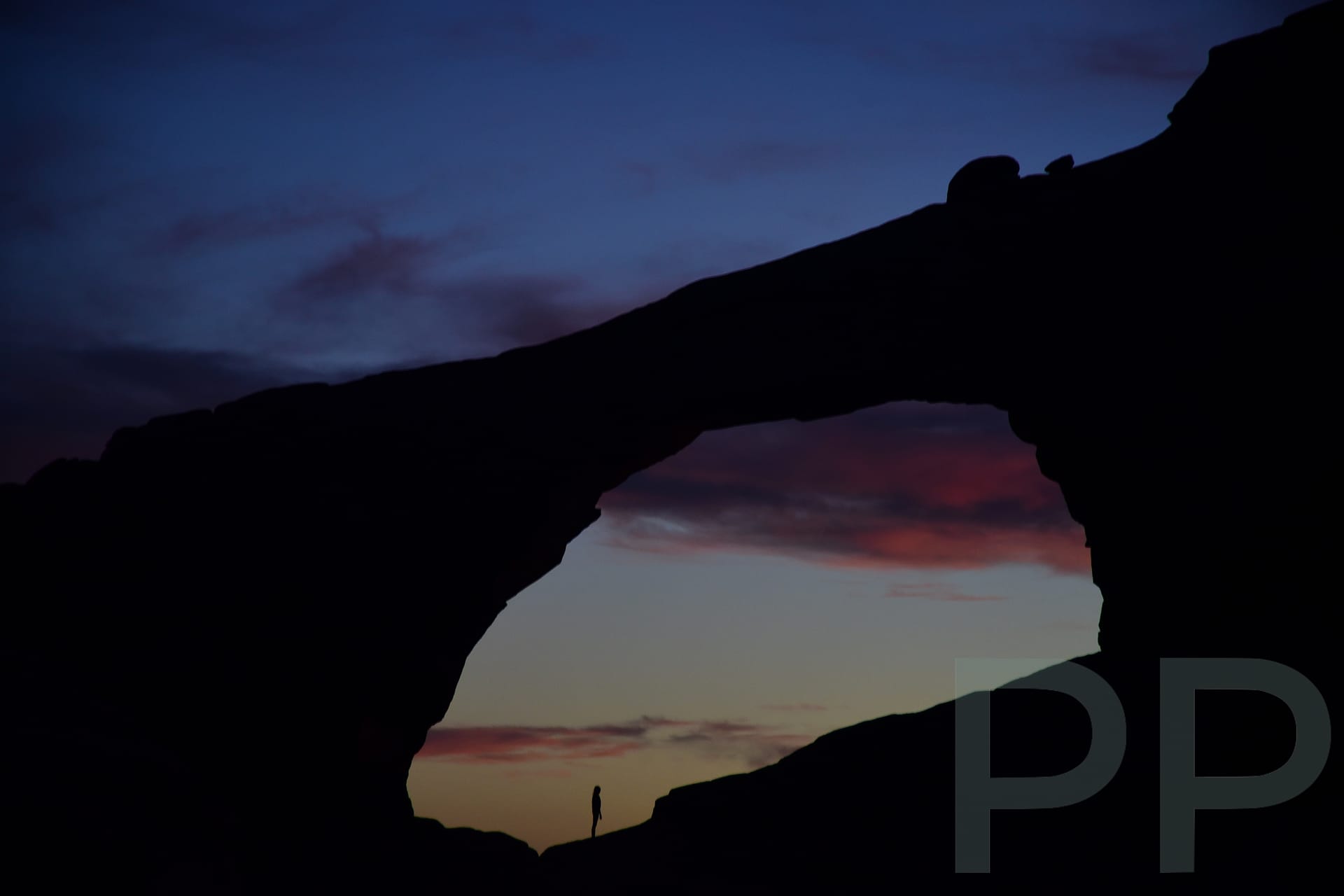 Skyline Arch as seen from Devils Garden Campground