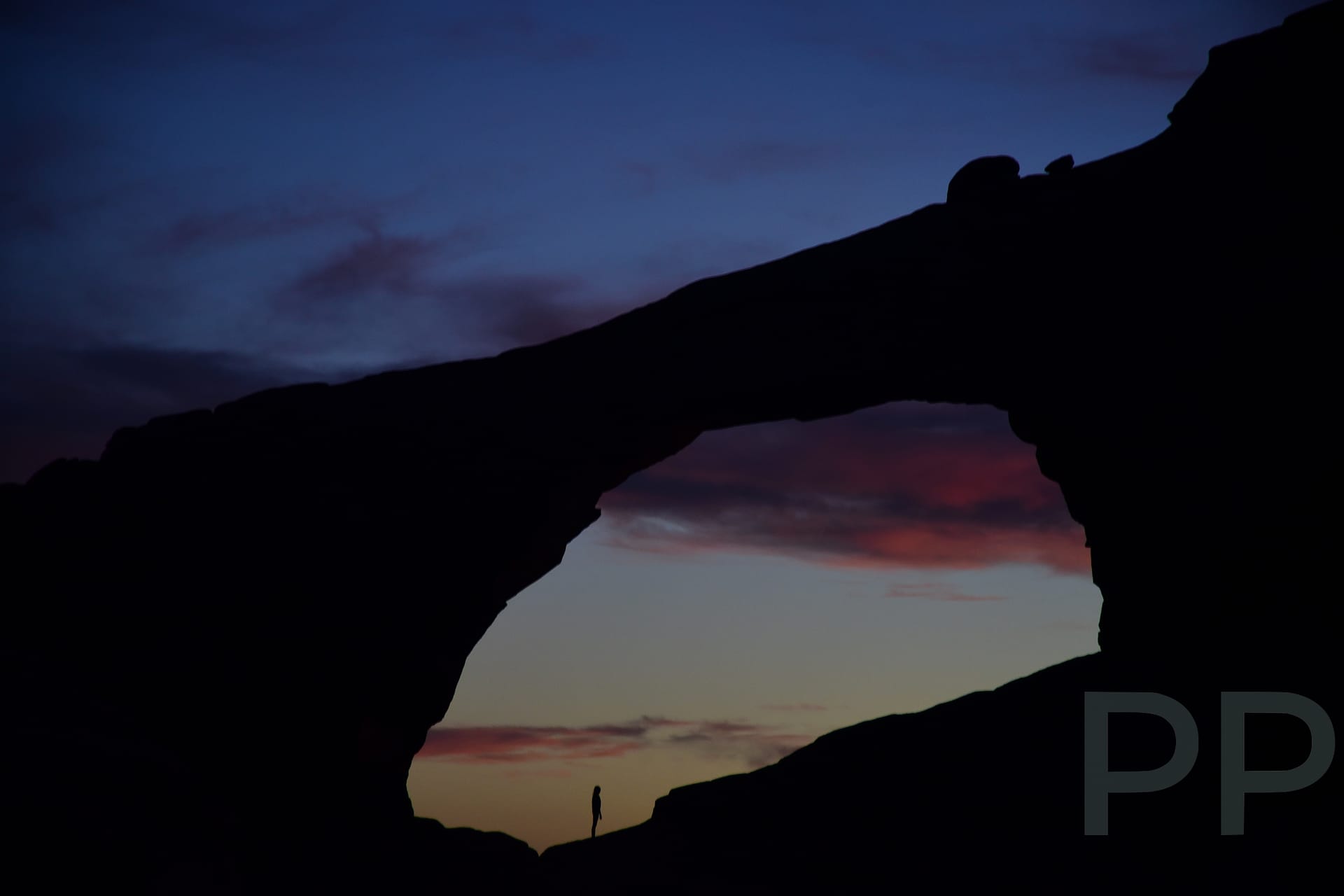 Skyline Arch as seen from Devils Garden Campground