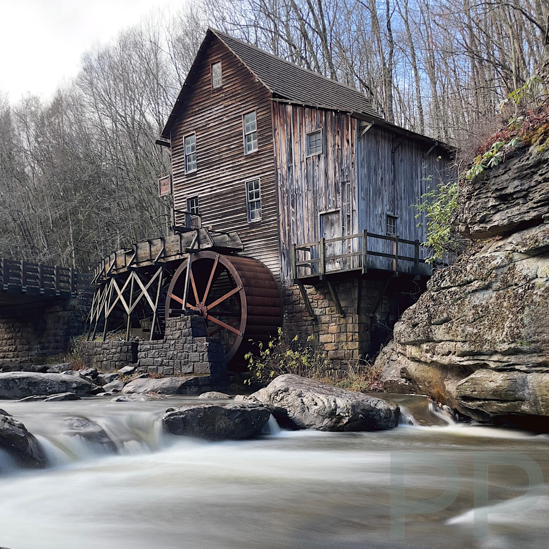 Grist Mill at Babcock State Park near New River Gorge NP, WV