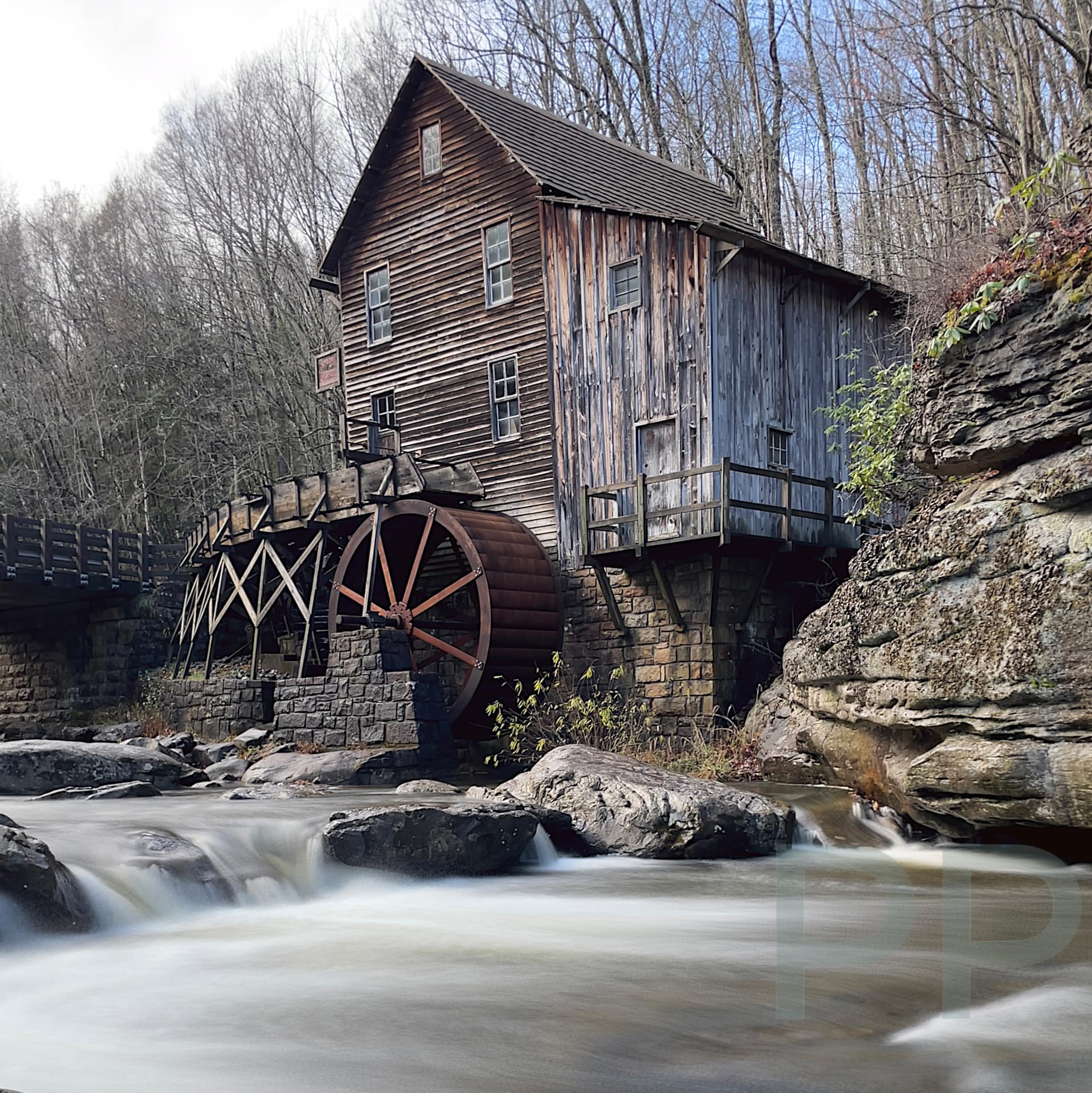 Grist Mill at Babcock State Park near New River Gorge NP, WV