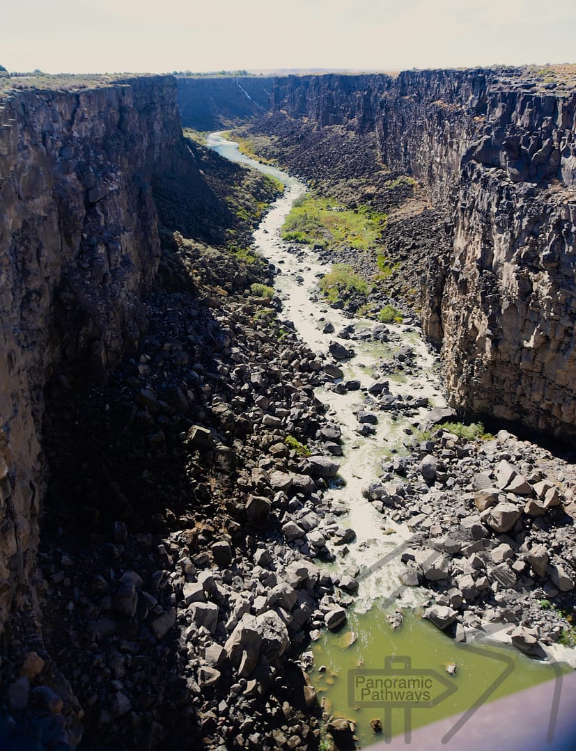 Malad Gorge, View, Pedestrian Bridge, Thousand Springs State Park, Idaho