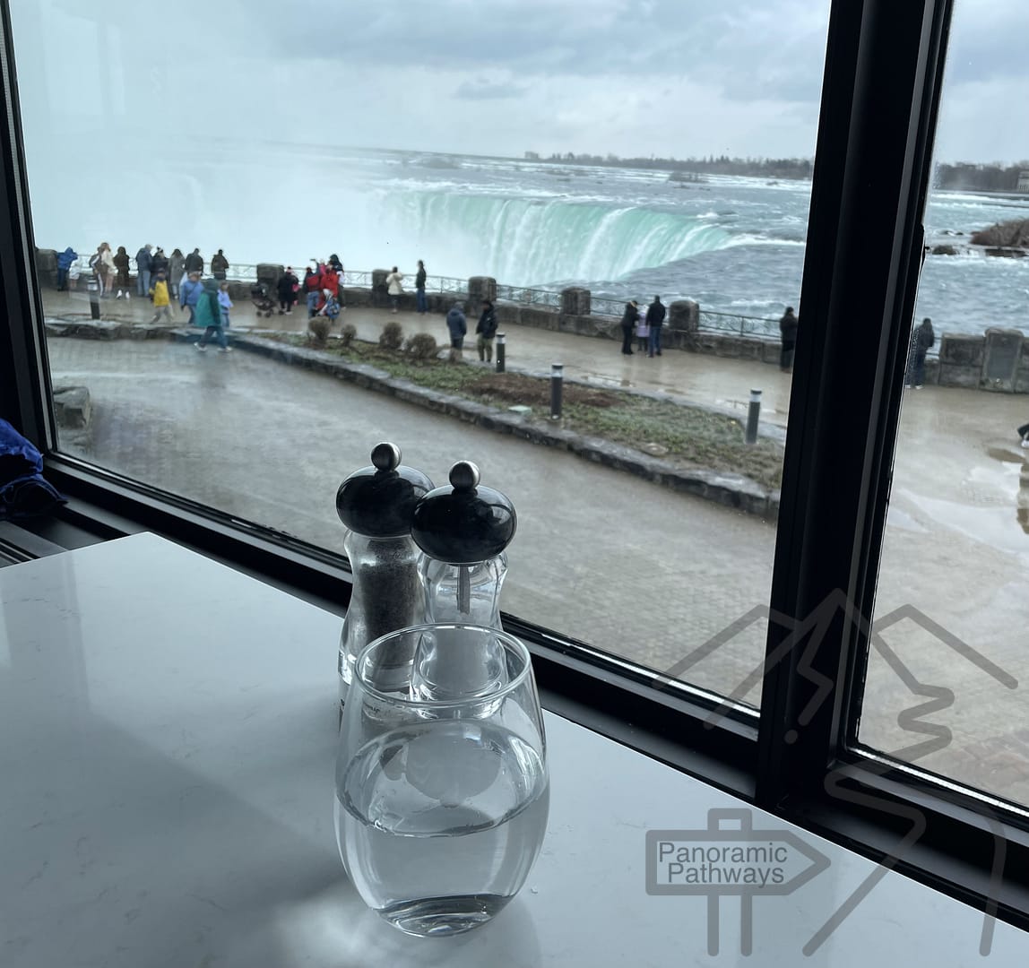 View, Table Rock Restaurant, Horseshoe Falls, Niagara, 