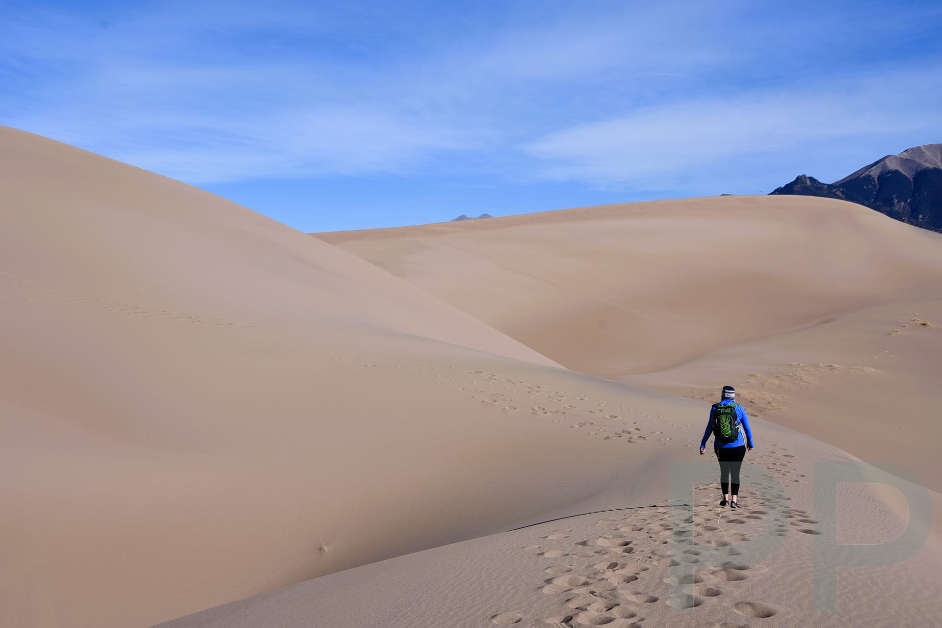 Hiking on Dunes, Great Sand Dunes National Park, Colorado