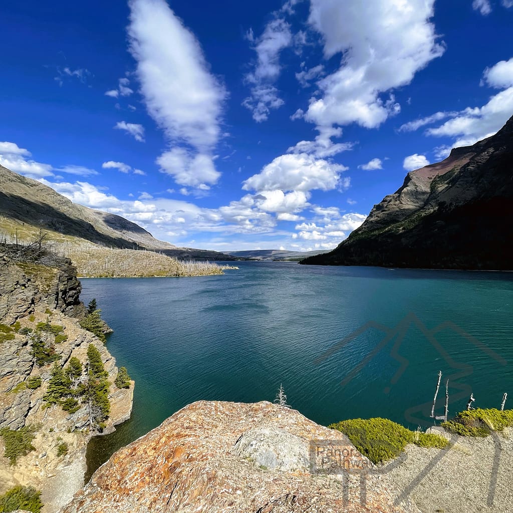 Sun Point Nature Trail, St. Mary Lake, Glacier National Park, Montana, View