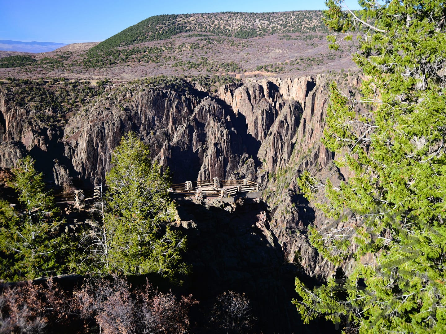 Viewing Platform at South Rim Visitor Center, Gunnison Point, Colorado