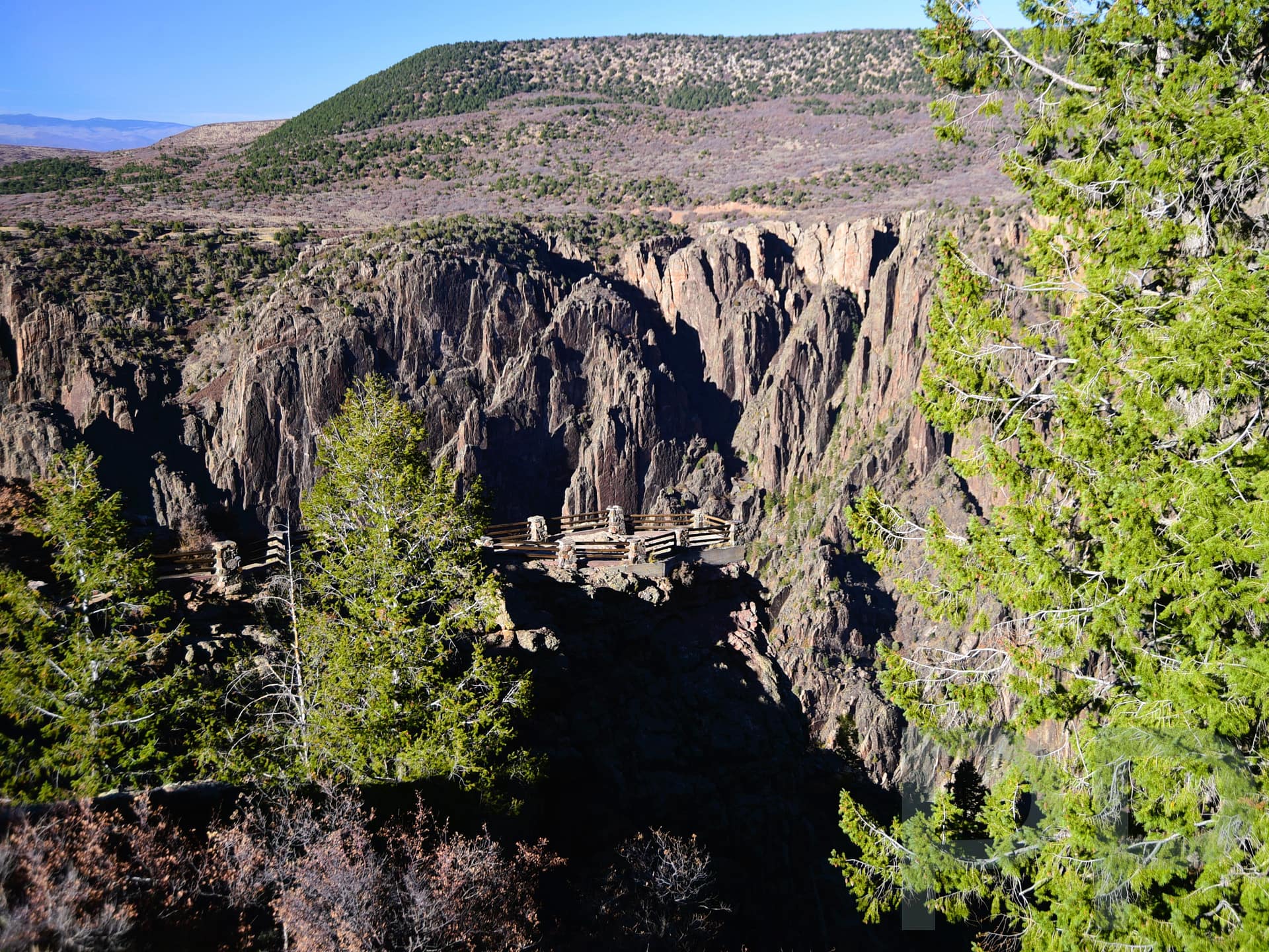 Viewing Platform at South Rim Visitor Center, Gunnison Point, Colorado