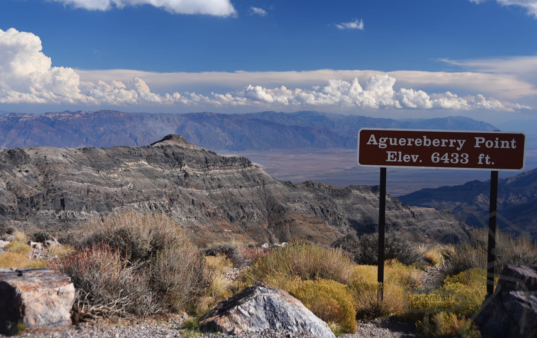 Aguereberry Point, looking out across Death Valley toward Dante's View