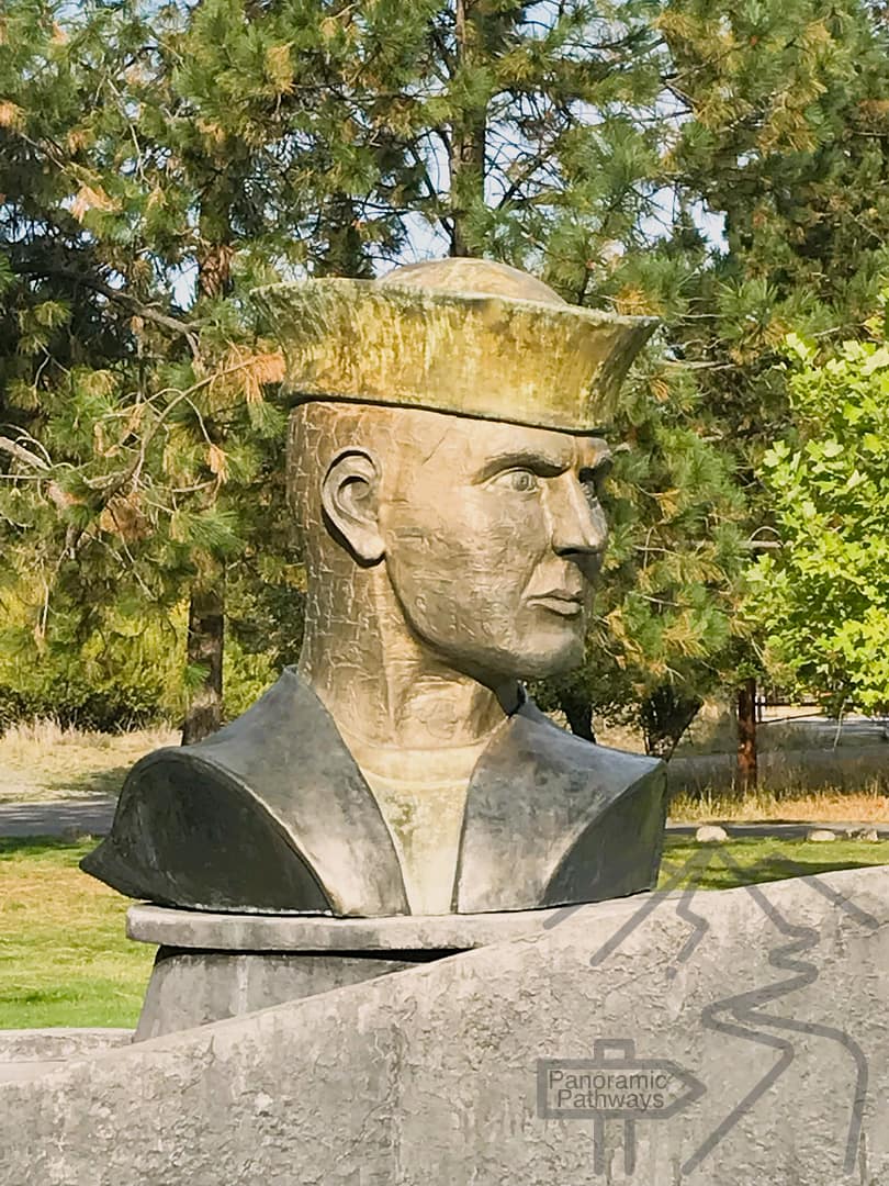 Bust of Sailor, Farragut State Park, Idaho