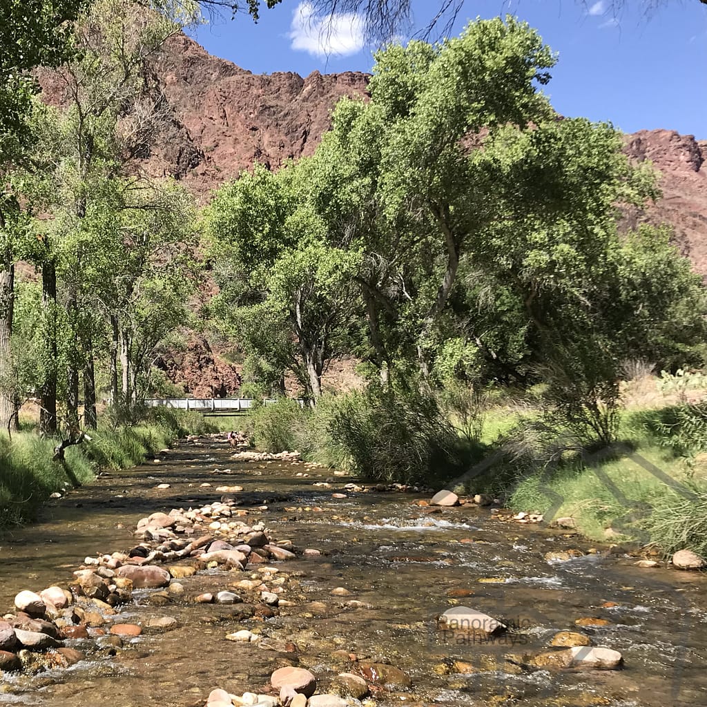 River Oasis at bottom of Grand Canyon, Phantom Ranch