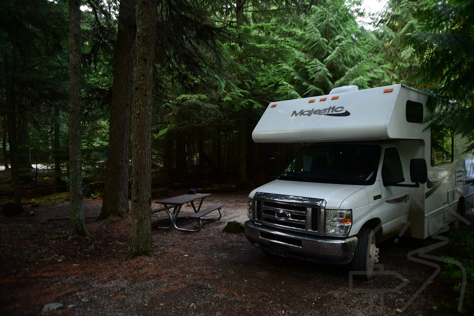 Shady Campsite, Avalanche Campground, Going-to-the-Sun Road, Glacier National Park