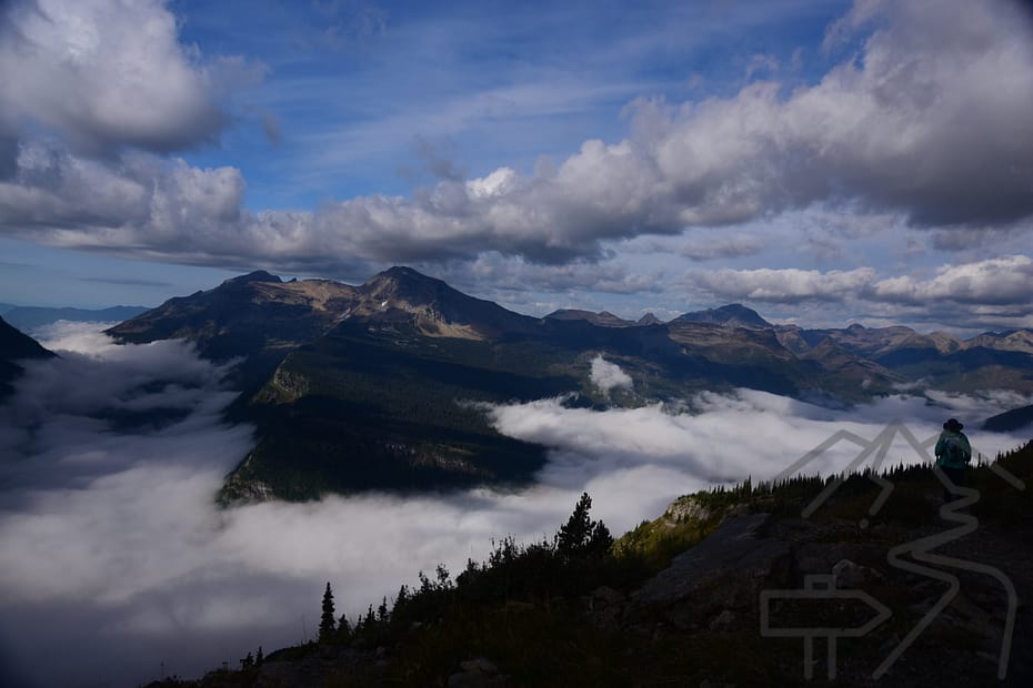 Highline trail panoramic view, Glacier National Park, MT