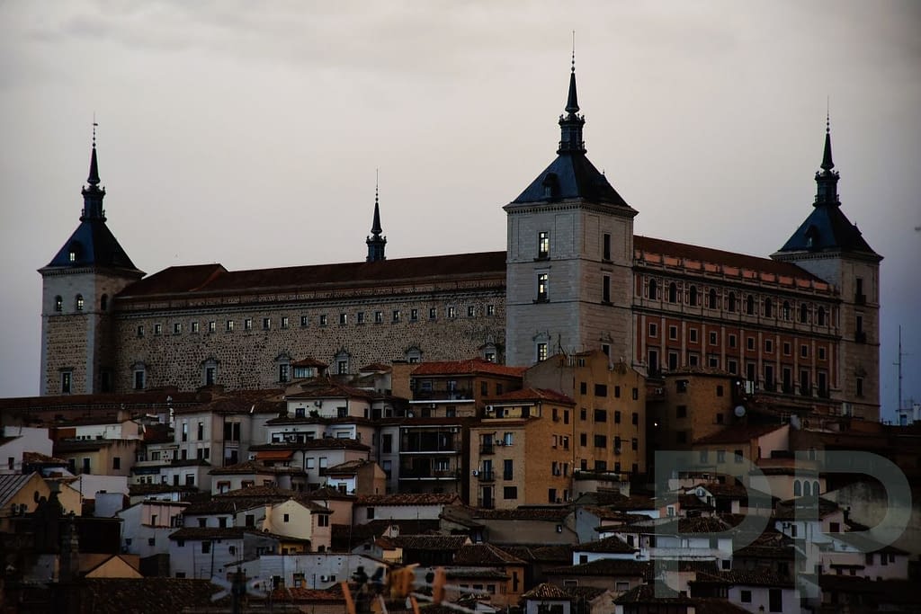 Alcázar of Toledo fortress exterior in Toledo, Spain