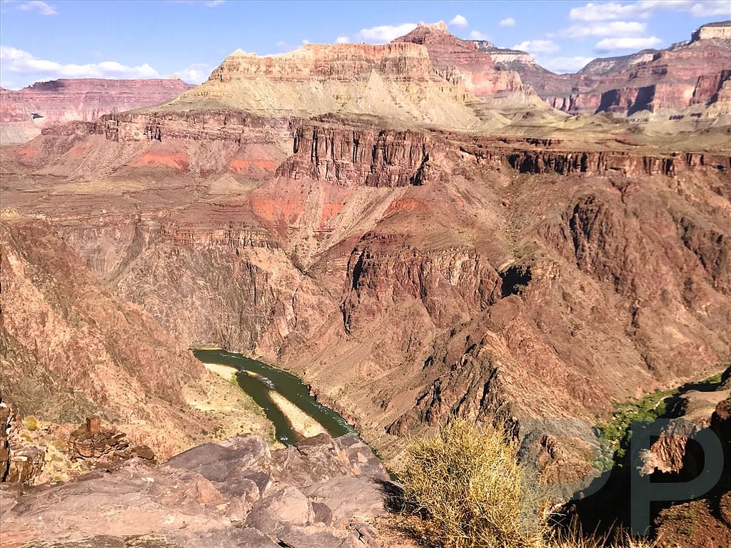 View of Colorado River from The Tipoff, South Kaibab Trail, Grand Canyon