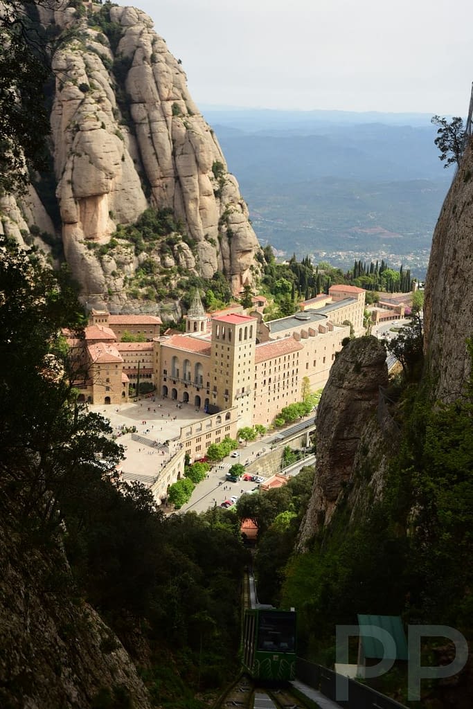 The Benedictine monastery of Montserrat, still active today, tucked into the rugged mountains northwest of Barcelona.