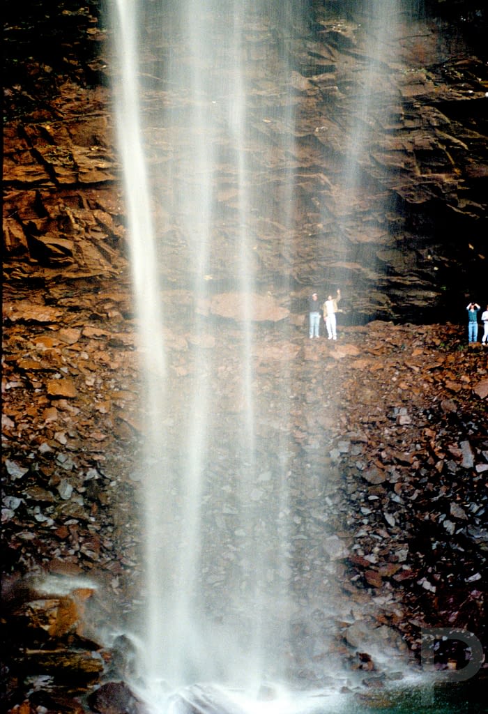 Tall waterfall at Fall Creek Falls State Park, Tennessee’s most famous natural wonder