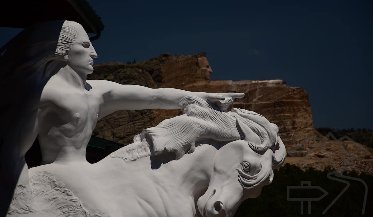 Crazy Horse Memorial, South Dakota, in the Bill Hills
