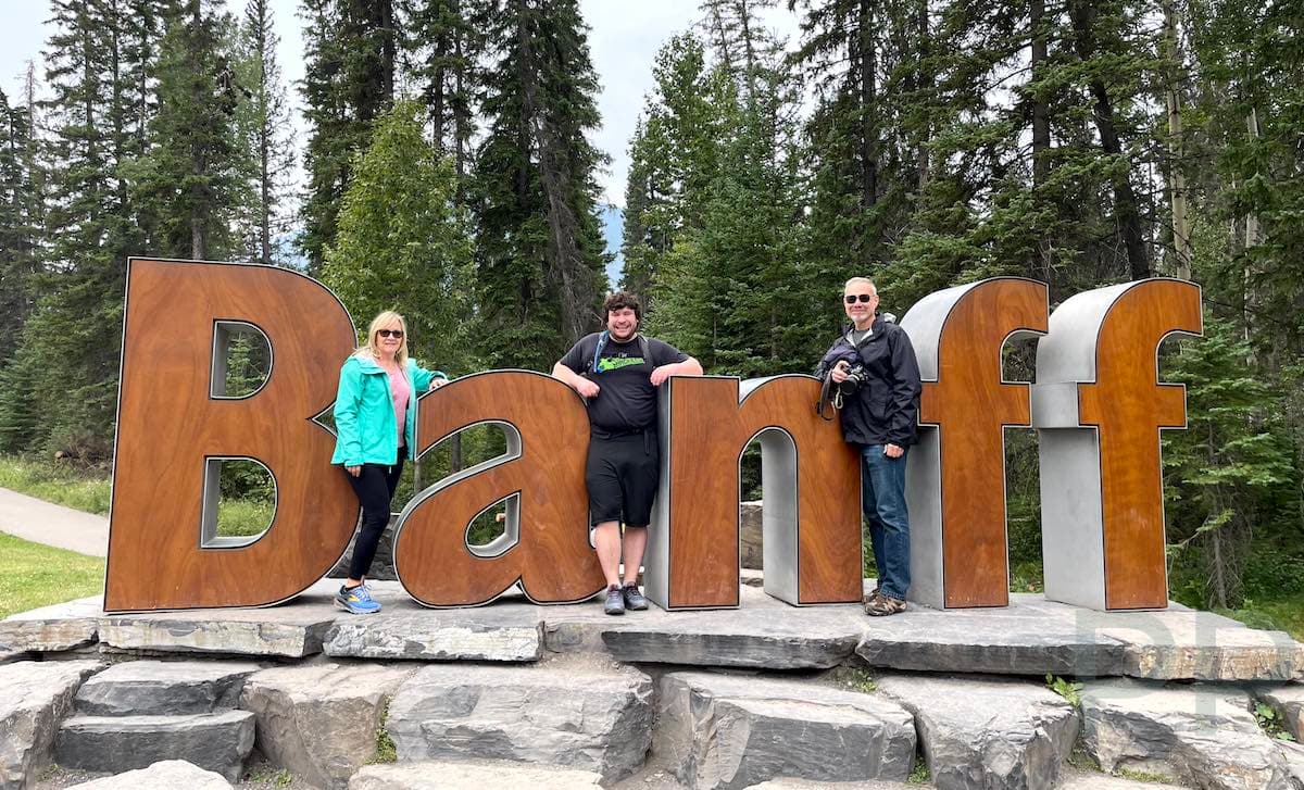 Banff Town sign, an iconic photo stop