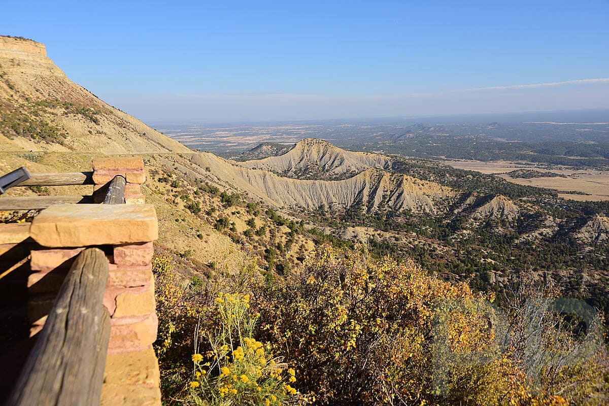 Sweeping views across the Four Corners region at Park Point in Mesa Verde National Park.