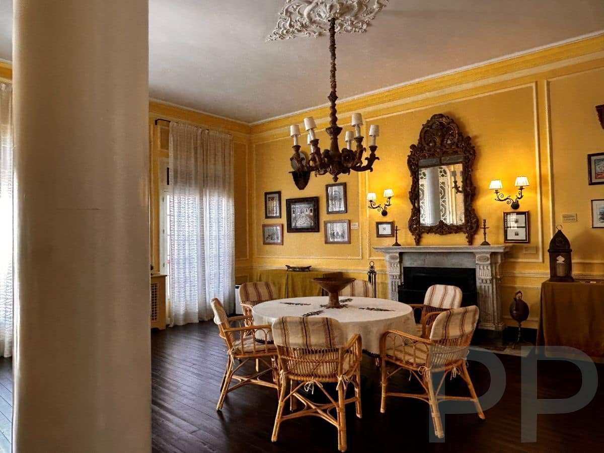 Historic dining room inside the Tangier American Legation Museum in Morocco.