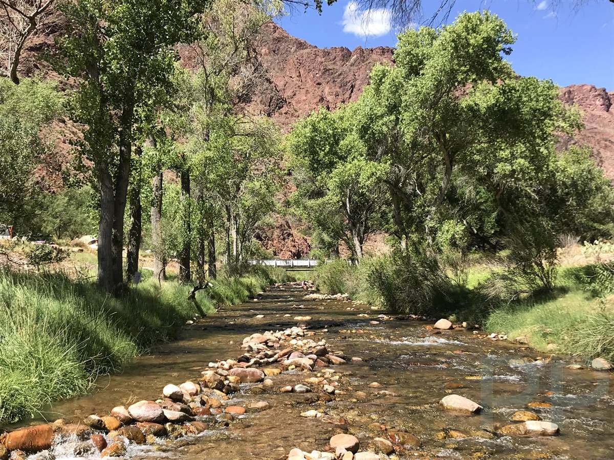 River Oasis at bottom of Grand Canyon, Phantom Ranch