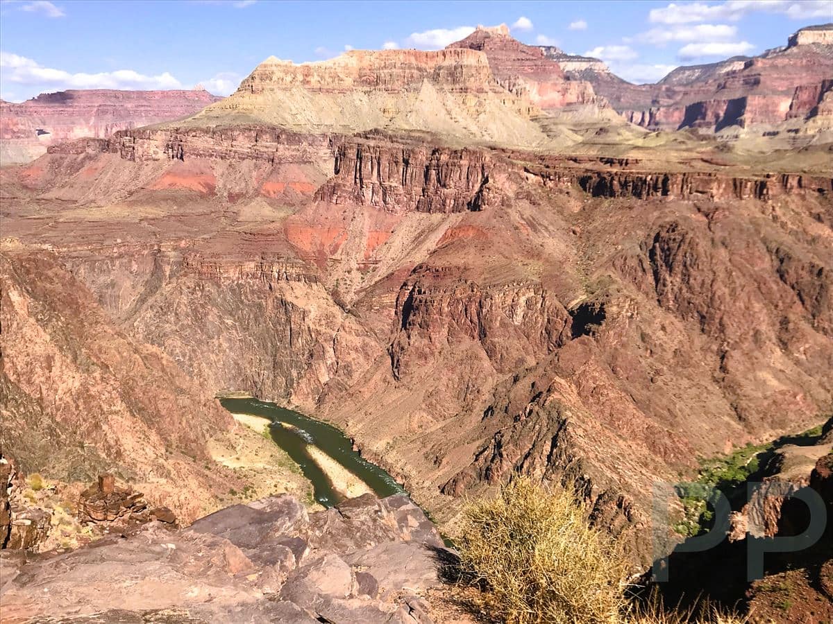 View of Colorado River from The Tipoff, South Kaibab Trail, Grand Canyon