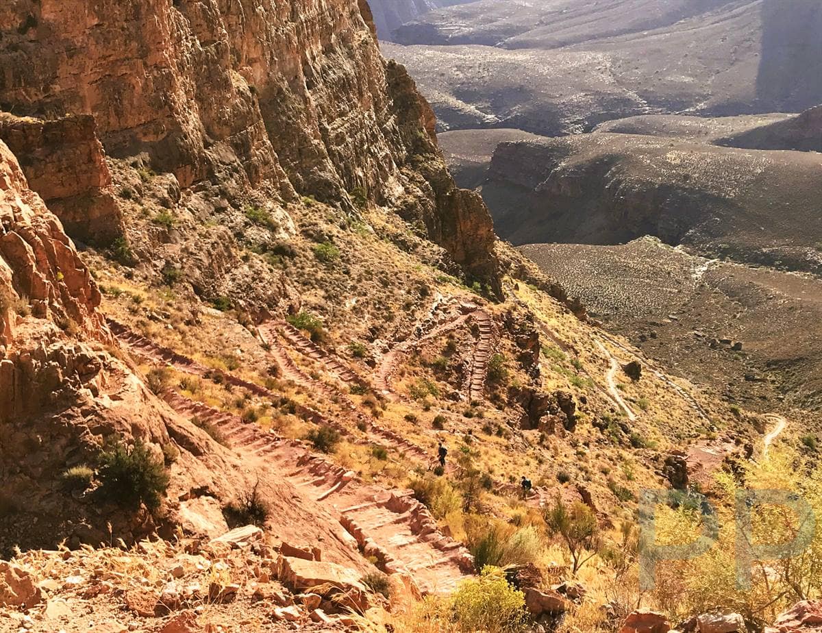 Switchbacks, Skeleton Point, The Tipoff, South Kaibab Trail, Grand Canyon, Strenuous Hiking